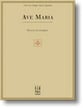 Ave Maria piano sheet music cover